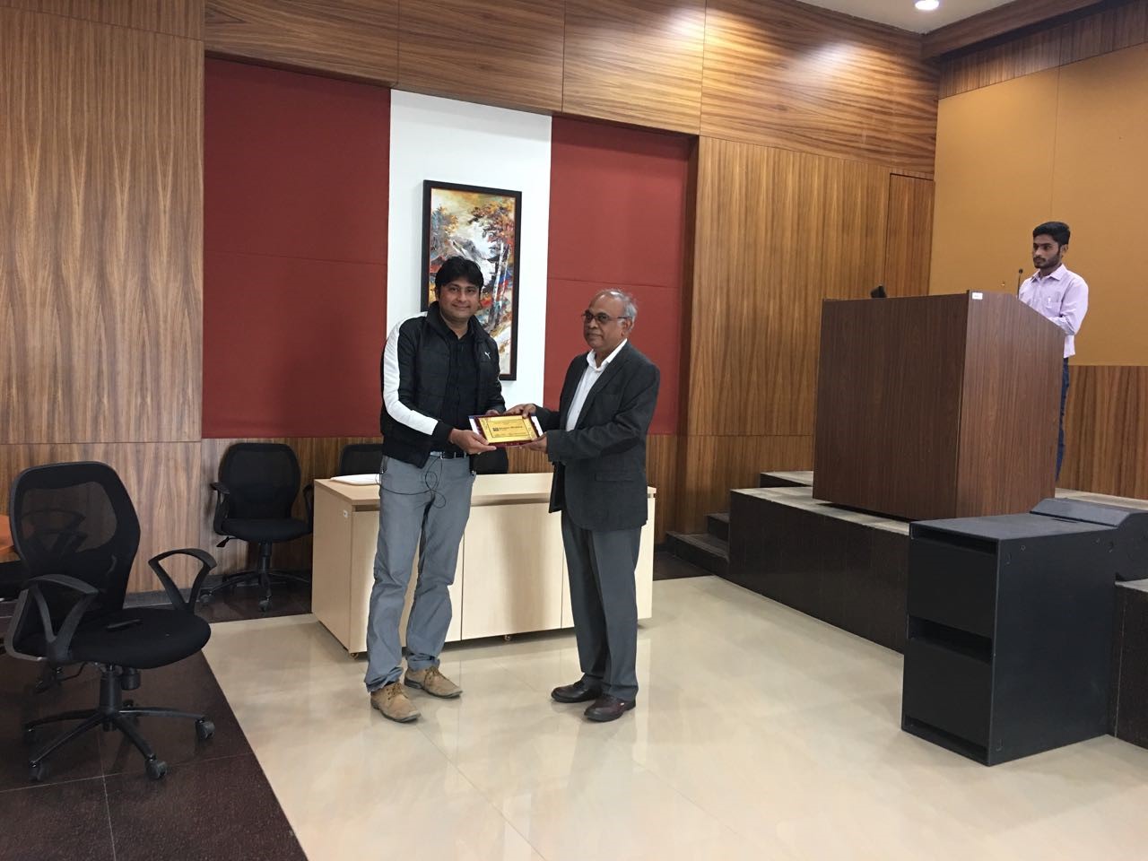 9. WORKSHOP ON MATHEMATICAL ANALYSIS AND ITS APPLICATION TO ENGINEERING- EXPERT SPEAKER BEING FELICITATED BY TEAM LEAD DR.P.G.K.MURTHY