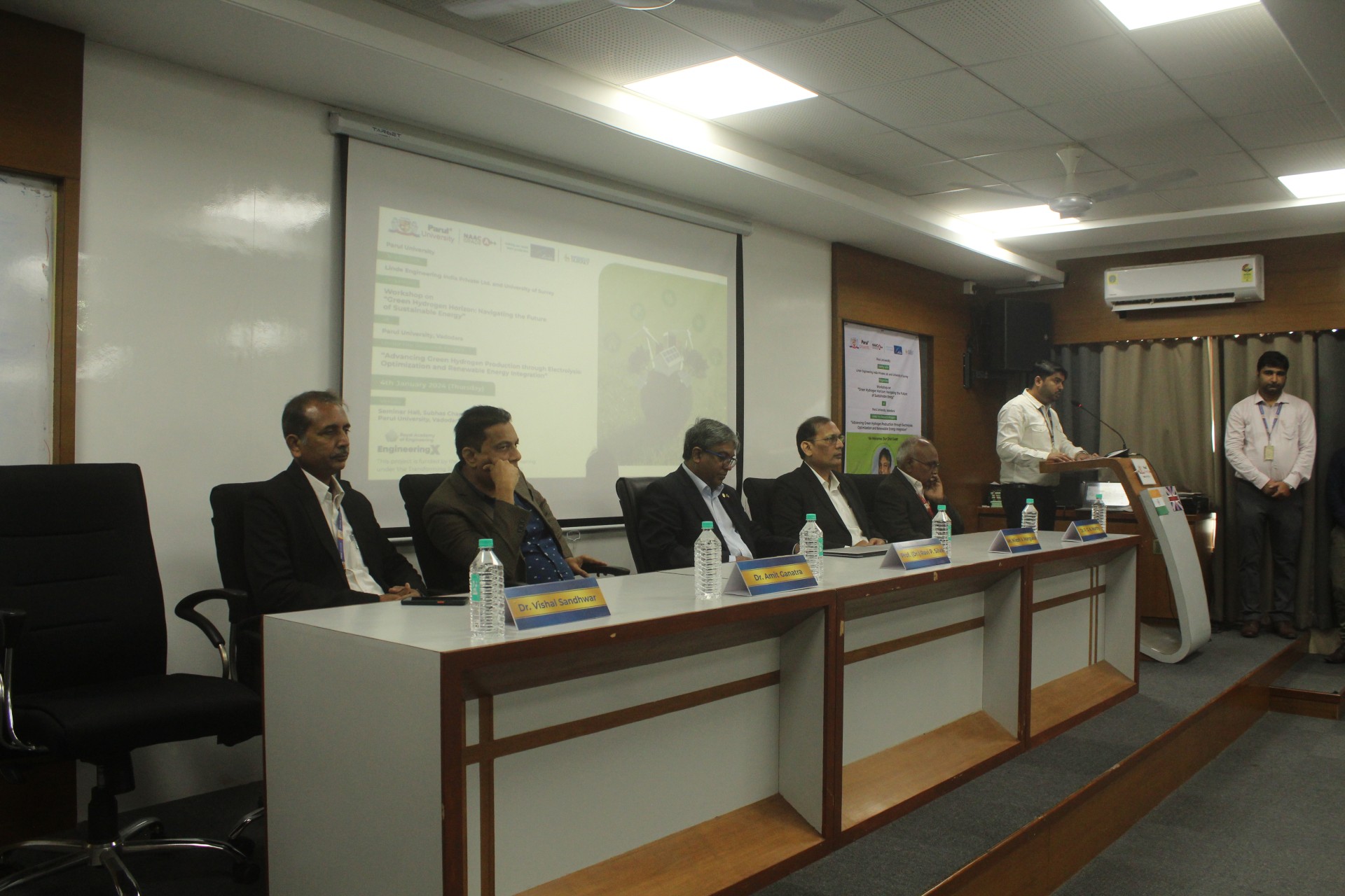 DIGNITARIES ON THE DIAS IN INAUGURAL FUNCTION