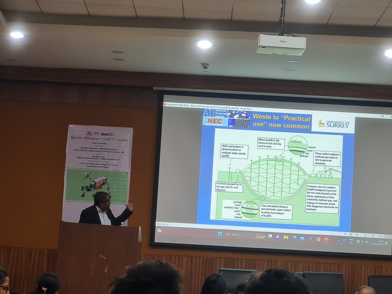 PROF.RAVI SILVA DELIVERING KEYNOTE ADDRESS IN INAUGURAL FUNCTION IN WORKSHOP ON 10TH APRIL 2023